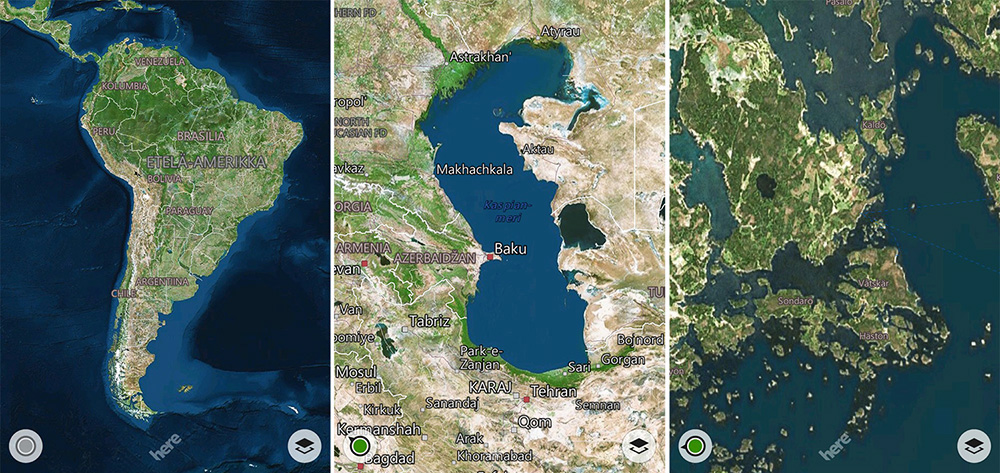 HERE maps ja ilmaiset offline-kartat