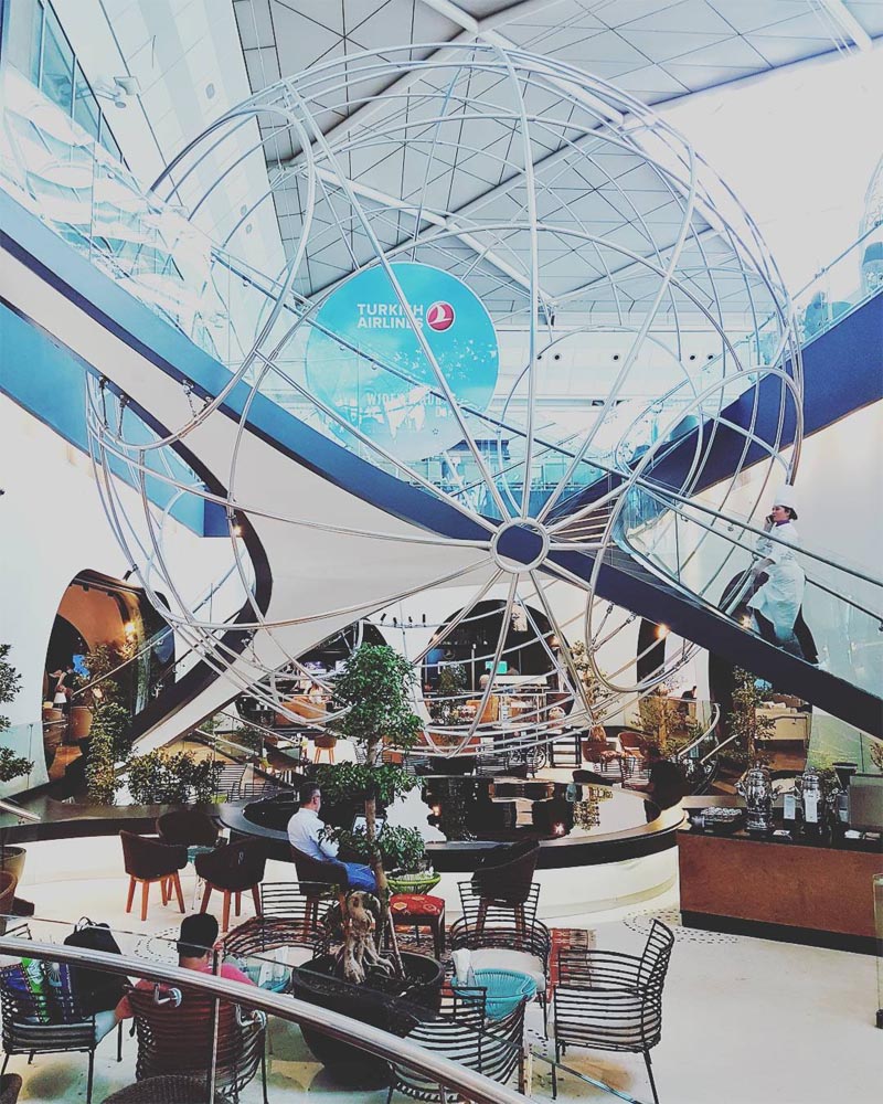 Turkish Airlinesin CIP Lounge, Istanbul 🇹🇷